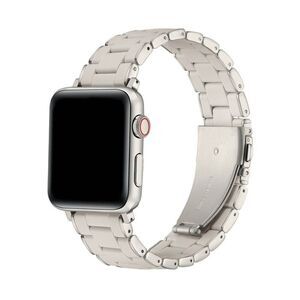 Open Box - Posh Tech -  Orla Silicone Steel Band for Apple Watch Beige